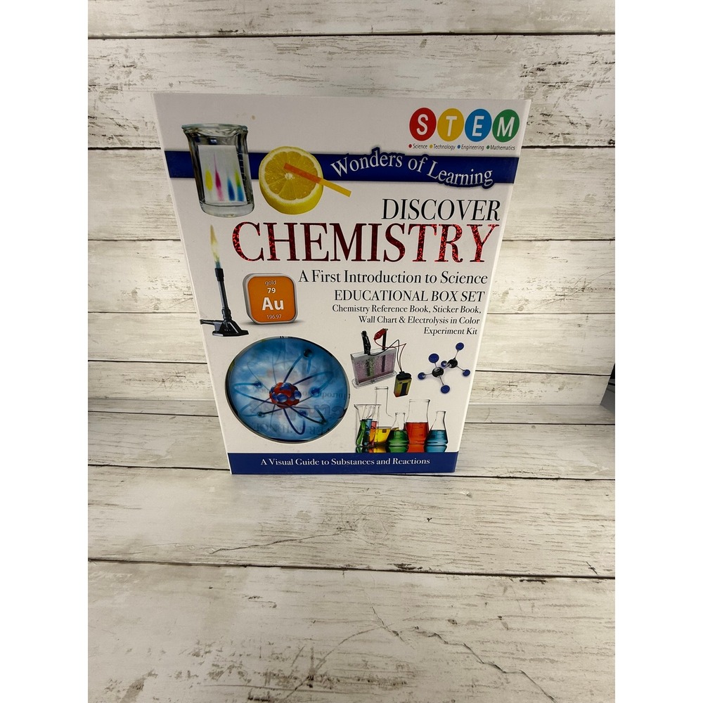 NEW Wonder of Learning Discover Chemistry STEM Educational Set Experiment Kit